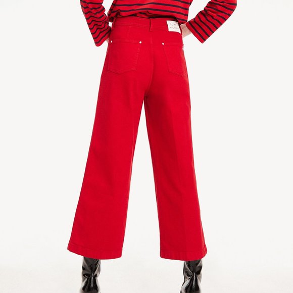 NWT: TOMMY HILFIGER WIDE LEG HIGH WAIST JEAN - Picture 4 of 6